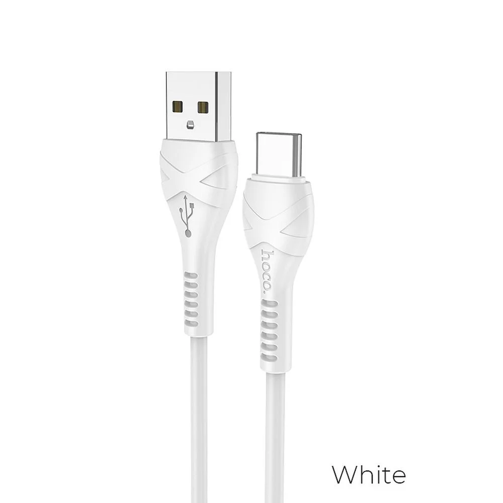 Φωτογραφία προϊόντος: HOCO cable USB cable Cool power charging data cable for Type C 1 meter white