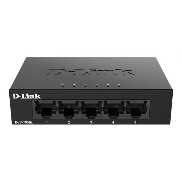 Φωτογραφία προϊόντος: D-Link Switch DGS-105GL/E 5xGBit Unmanaged Ohne UK Stecker