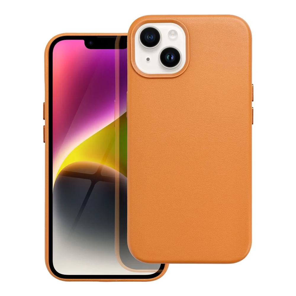 Φωτογραφία προϊόντος: OEM Leather Mag Cover for IPHONE 14 orange