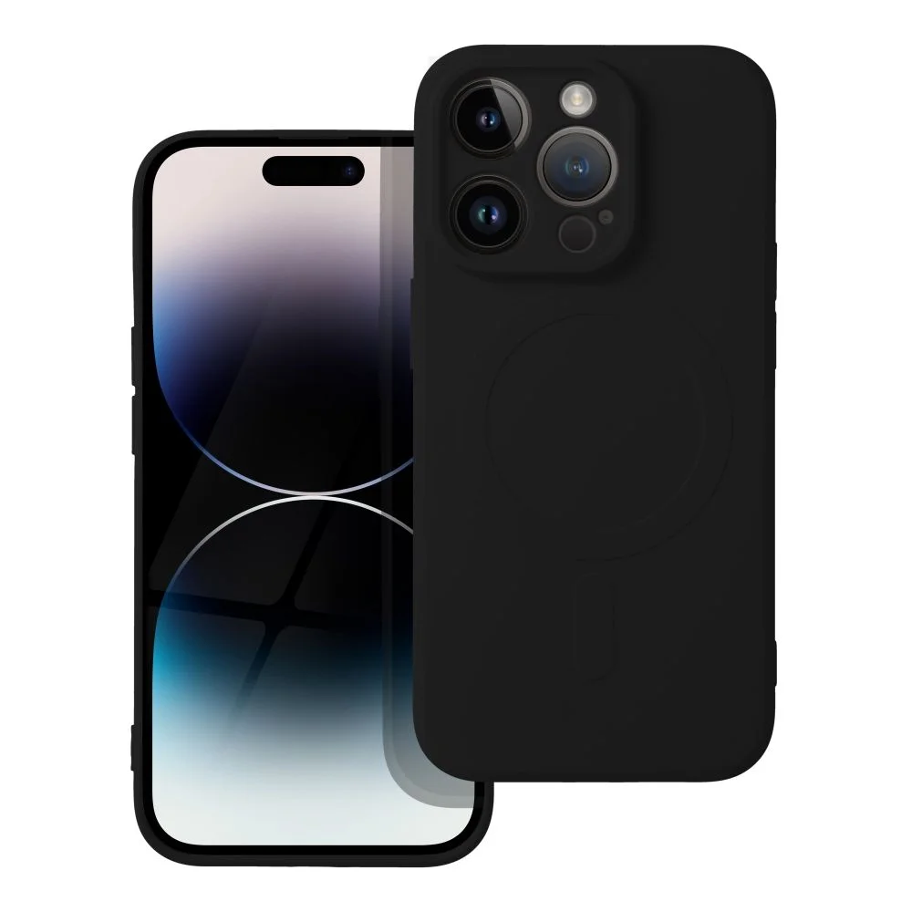Φωτογραφία προϊόντος: ΟΕΜ Silicone Mag Cover case compatible with MagSafe for IPHONE 14 PRO black