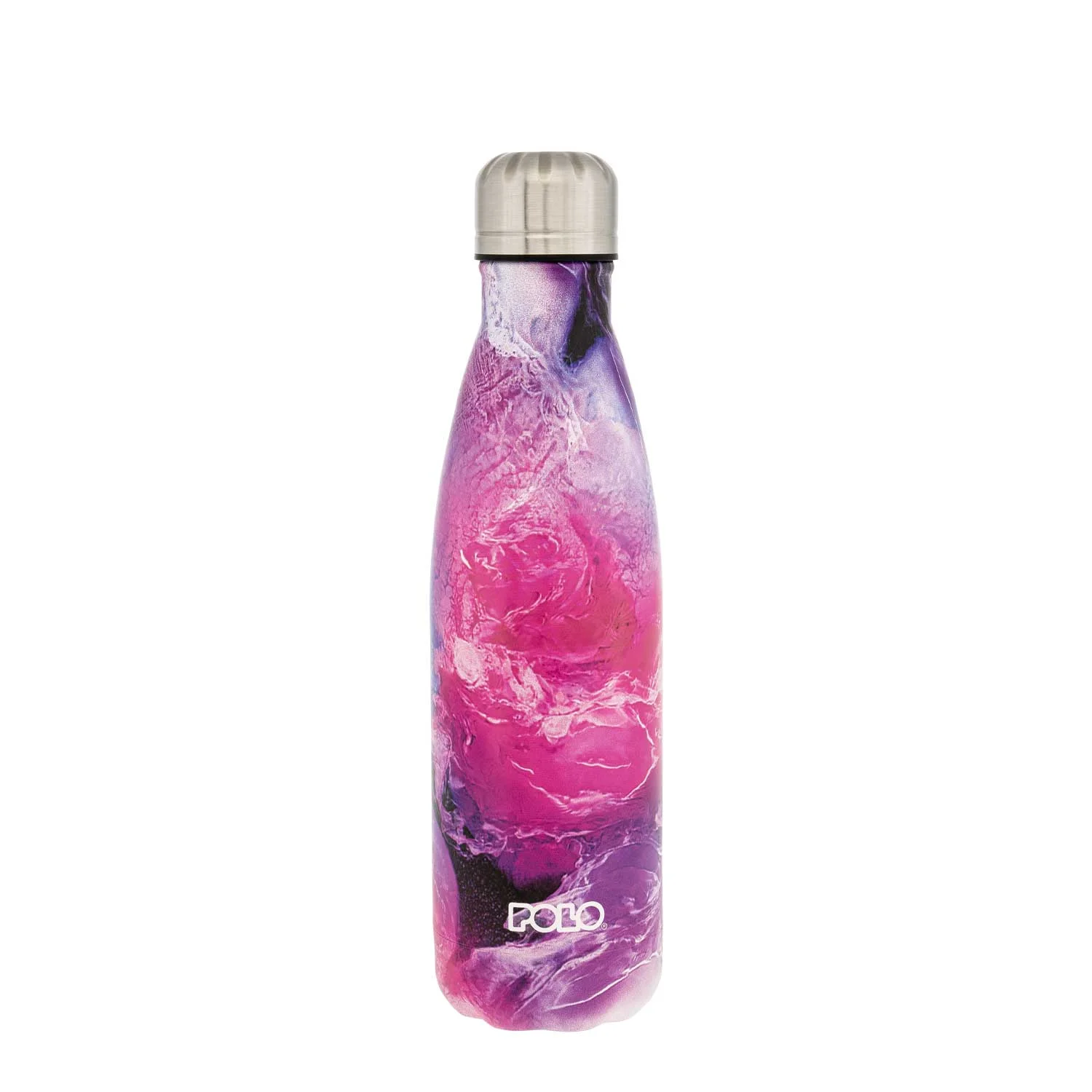 Φωτογραφία προϊόντος: POLO STAINLESS STEEL THERMOS BOTTLE 0.5L SHAPES - ΦΟΥΞ
