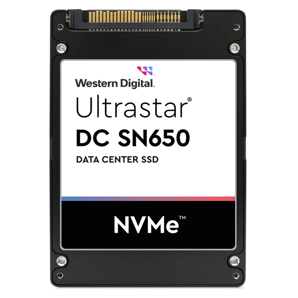 Φωτογραφία προϊόντος: Western Digital WD 2.5" SSD ULTRASTAR SN650 15.36TB (PCIe 4.0/NVMe)(Di)