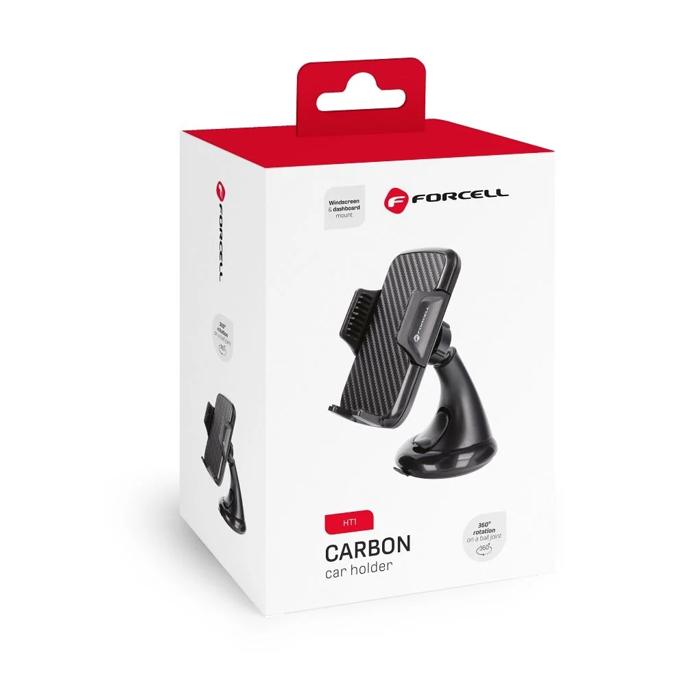 Φωτογραφία προϊόντος: FORCELL car holder CARBON HT1 black
