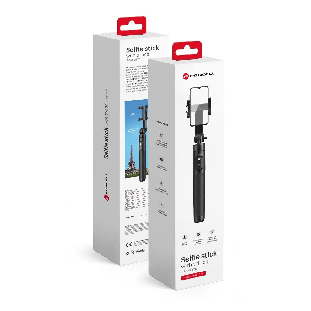 Φωτογραφία προϊόντος: FORCELL F-GRIP S150XL selfie stick tripod with remote control