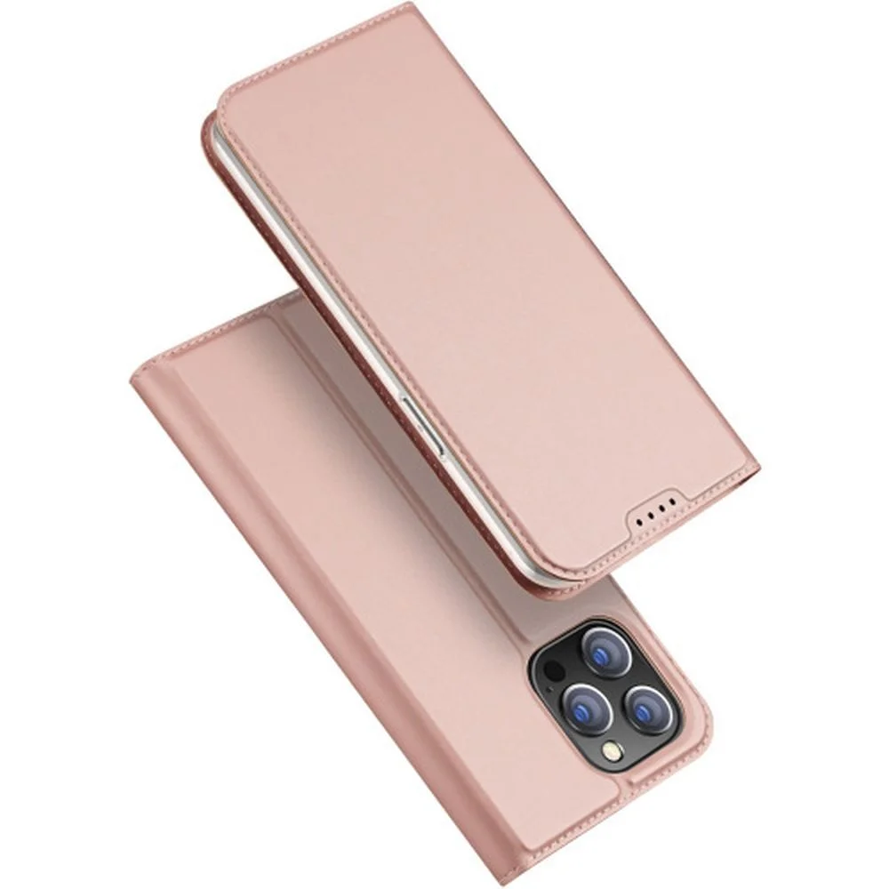 Φωτογραφία προϊόντος: DUX DUCIS Skin Pro - Smooth Leather Case for Apple iPhone 15 Pro Max rose