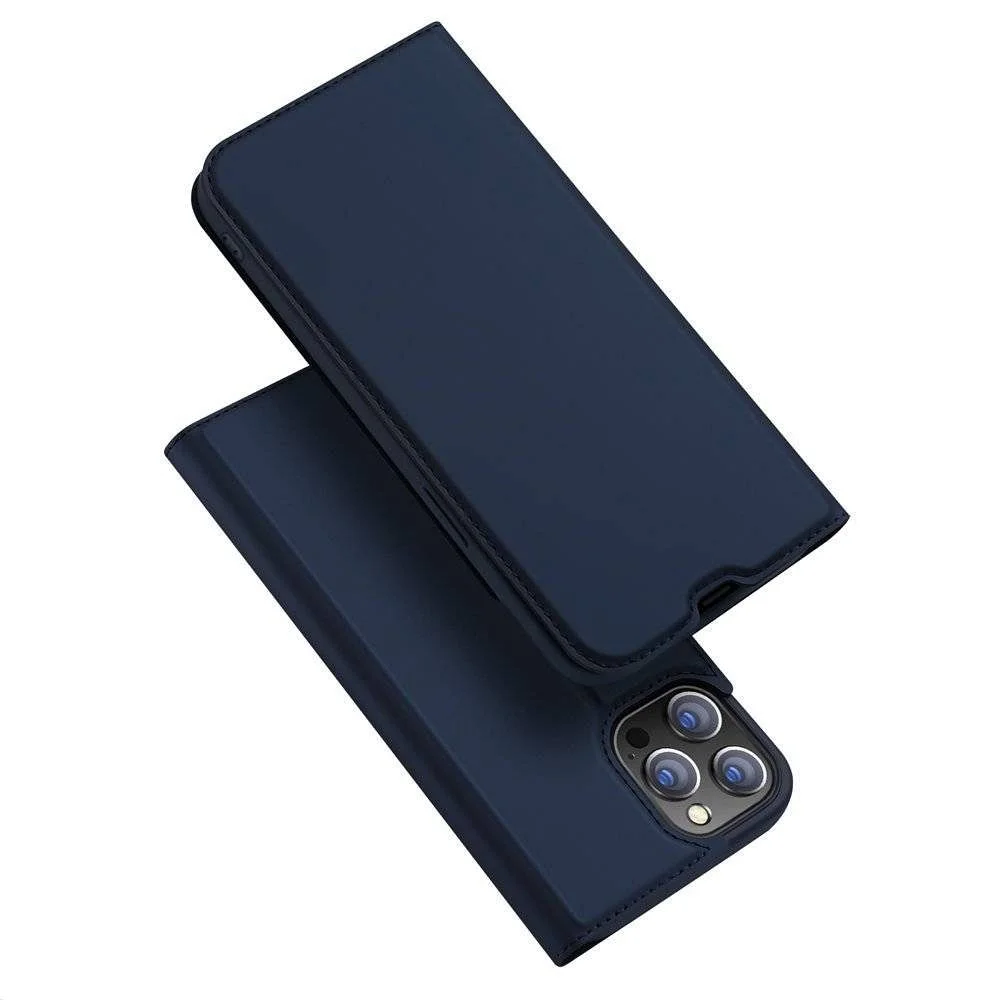 Φωτογραφία προϊόντος: DUX DUCIS Skin Pro - Smooth Leather Case for Apple iPhone 13 Pro Max blue
