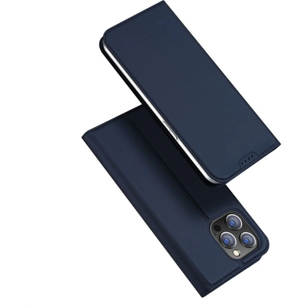Φωτογραφία προϊόντος: DUX DUCIS Skin Pro - Smooth Leather Case for Apple iPhone 15 Pro blue