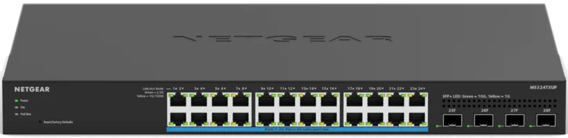 Φωτογραφία προϊόντος: Netgear 28Port Switch 100/1000/10000 MS324TXUP PoE+ 720W 4 SFP+ Ports