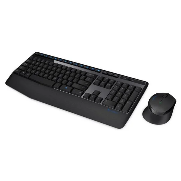 Φωτογραφία προϊόντος: Logitech Desktop MK345 Wireless Comfort [US/EU] black για δεξιόχειρες, στήριγμα καρπού