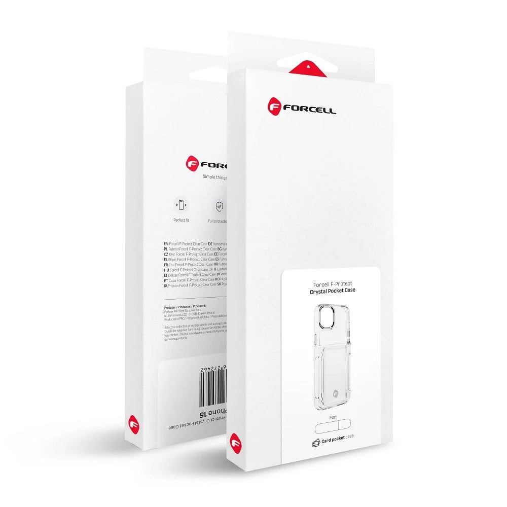 Φωτογραφία προϊόντος: FORCELL F-PROTECT Crystal Pocket Case for IPHONE 15 transparent
