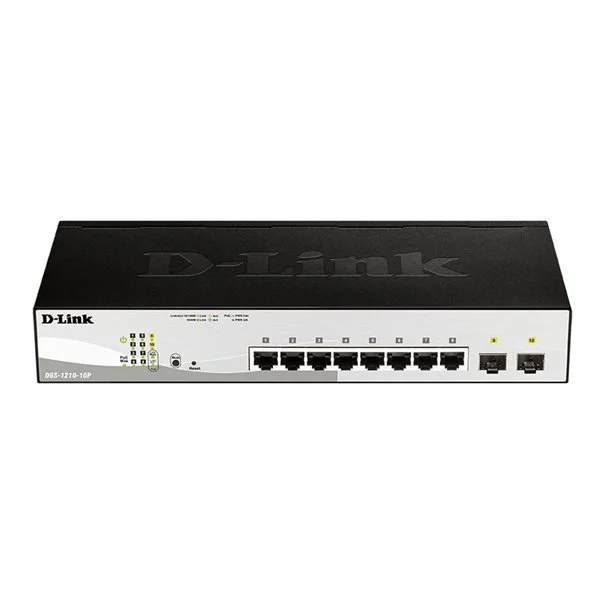 Φωτογραφία προϊόντος: D-Link Switch DGS-1210-10P/E 8xGBit/2xSFP 19" Managed PoE (65W)