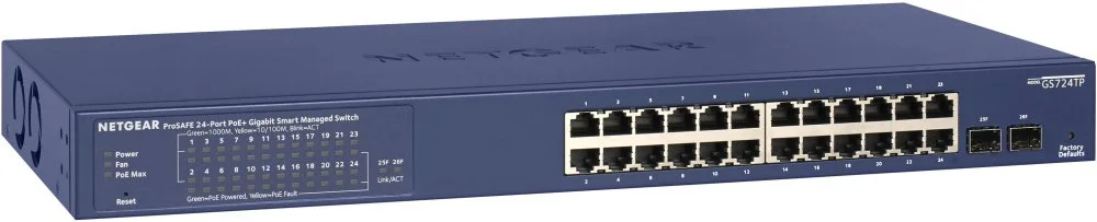 Φωτογραφία προϊόντος: Netgear 24Port Switch 10/100/1000 GS724TP