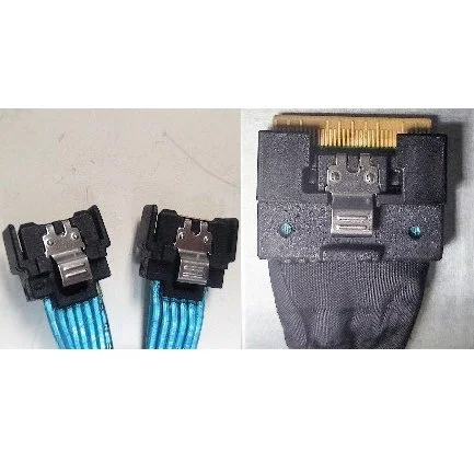 Φωτογραφία προϊόντος: Y Intel Cable Kit 2U 1x MCIO to 1x SlimSAS (straight/16xSSD/HDD)/Backplane rechts, mitte und links 1x SFF-TA-1016 to 1x SFF-8654 8i
