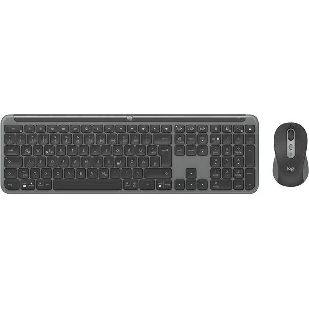 Φωτογραφία προϊόντος: Logitech Desktop MK950 Signature Slim Combo f. Busi. WL BOLT [DE] Grafit BT Logi Options+ (WIN und macOS)