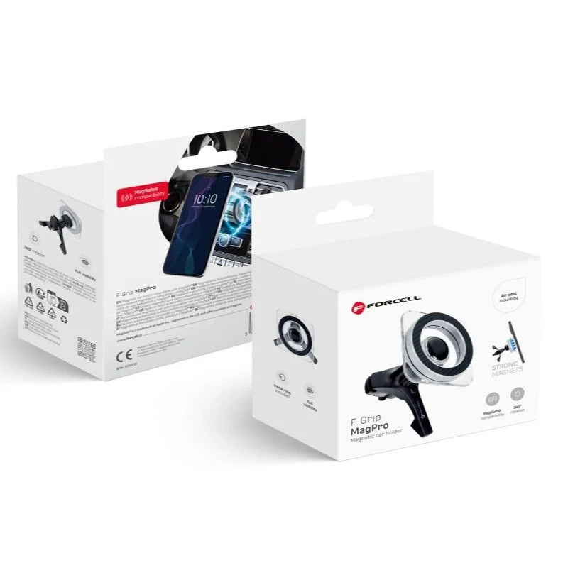 Φωτογραφία προϊόντος: FORCELL F-GRIP Mag Pro car holder for phone to air vent compatible with MagSafe universal black