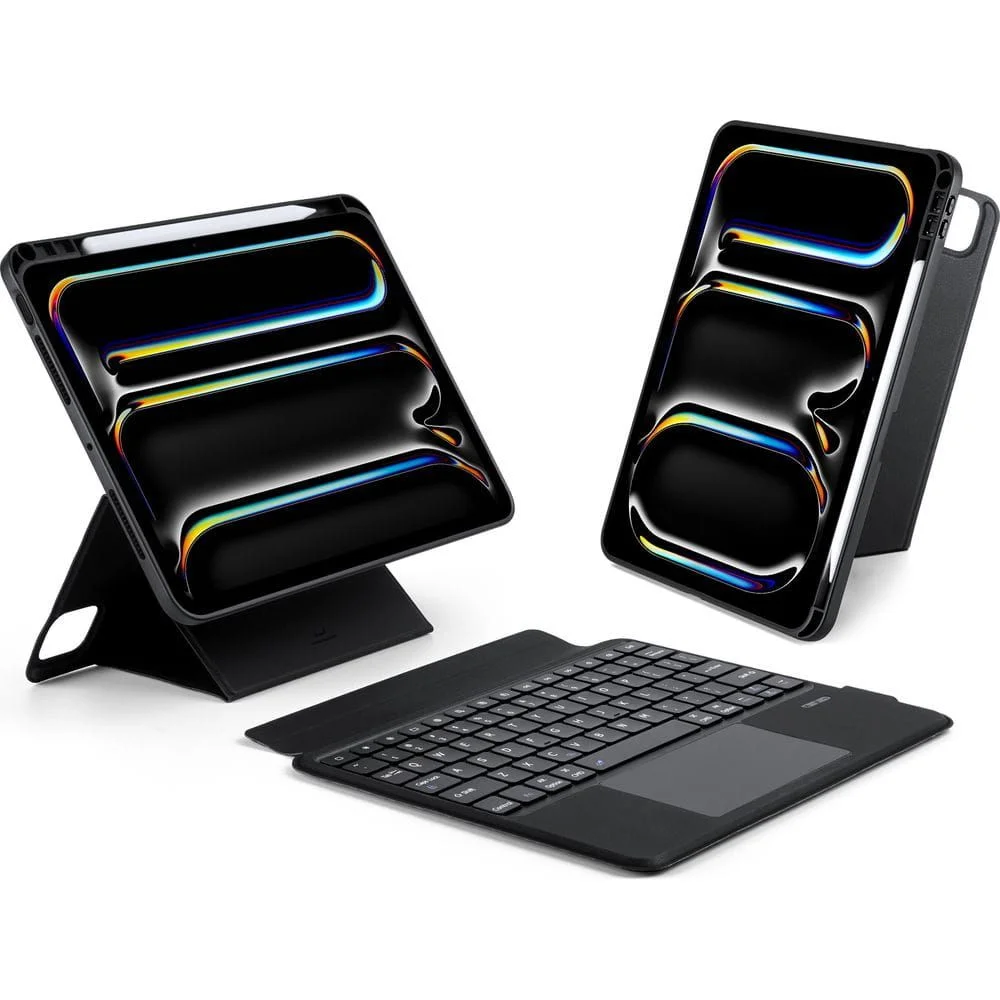 Φωτογραφία προϊόντος: DUX DUCIS case DK foldable with Wireless Keyboard for iPad Pro 11 (2024) black