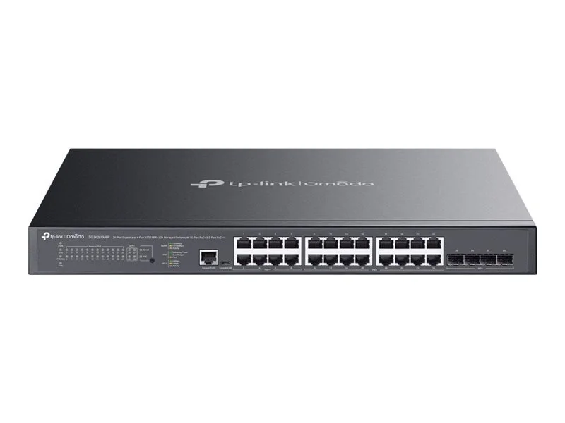 Φωτογραφία προϊόντος: TP-LINK Switch SG3428XMPP 24xGBit/4xSFP+ 8x PoE++ (500W) Managed