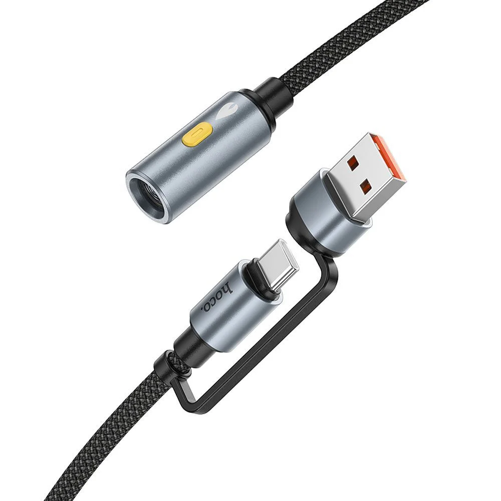 Φωτογραφία προϊόντος: HOCO cable USB A / Type C to cigarete lighter UA38B 0,3 m black