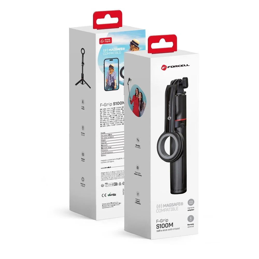 Φωτογραφία προϊόντος: FORCELL F-GRIP MagSelfie S100M selfie stick with wireless control black