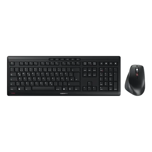 Φωτογραφία προϊόντος: CHERRY Desktop STREAM COMFORT Wireless [DE] black Mouse+Keyboard, Fullsize, Silent