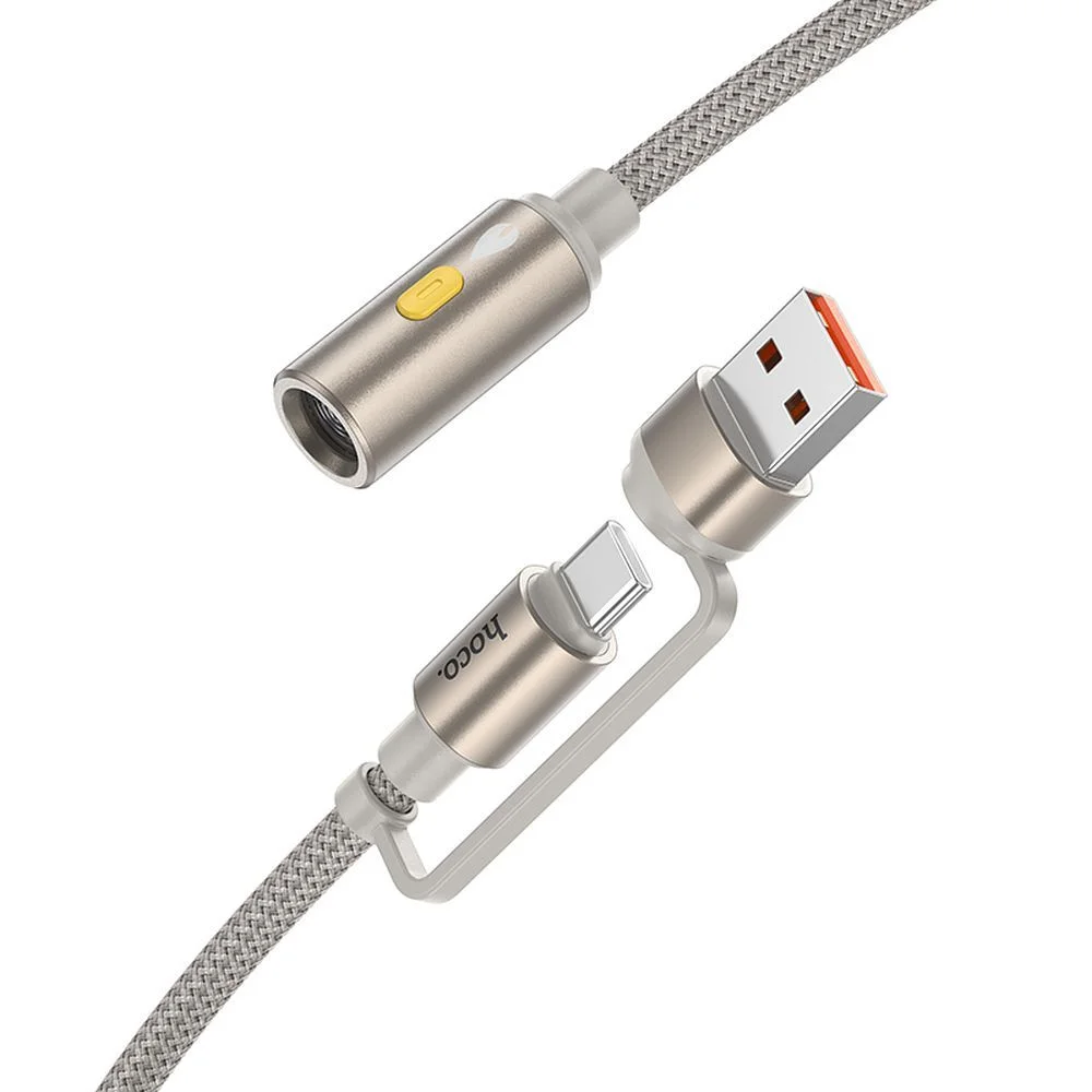 Φωτογραφία προϊόντος: HOCO cable USB A / Type C to cigarete lighter UA38B 0,3 m gold