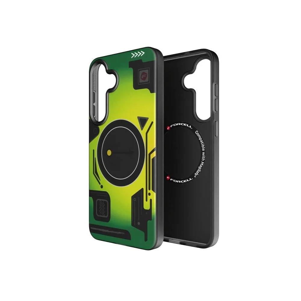 Φωτογραφία προϊόντος: FORCELL F-PROTECT Levels with Dual Layer 4D technology, Military Drop-Test compatible with MagSafe for SAMSUNG S25 PLUS cyber green
