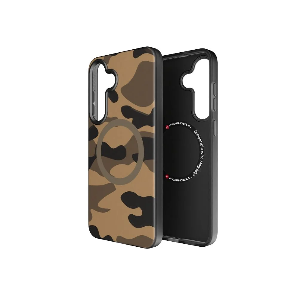 Φωτογραφία προϊόντος: FORCELL F-PROTECT Levels with Dual Layer 4D technology, Military Drop-Test compatible with MagSafe for SAMSUNG S25 PLUS desert camo