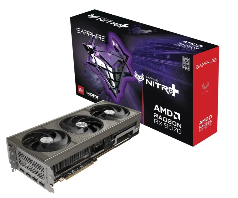 Φωτογραφία προϊόντος: Sapphire VGA 16GB RX9070 NITRO+ GAMING OC 2xHDMI/2xDP NITRO+ AMD RADEON RX 9070 GAMING OC 16GB