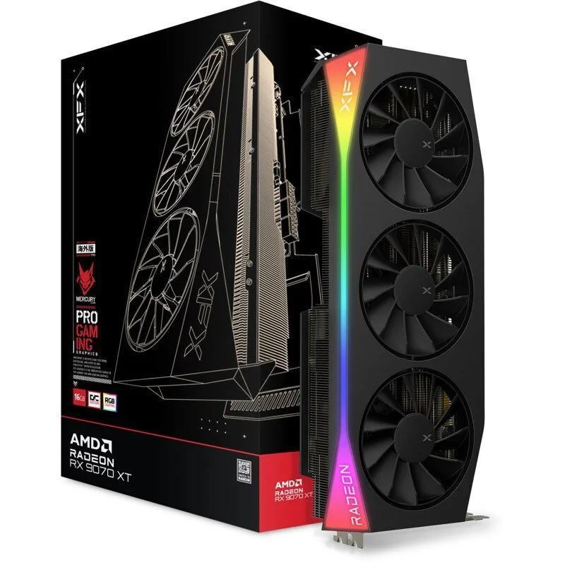 Φωτογραφία προϊόντος: XFX VGA 16GB RADEON RX9070XT Mercury OC Gaming 3xDP/1xHDMI Mercury AMD Radeon RX 9070XT OC Gaming Edition
