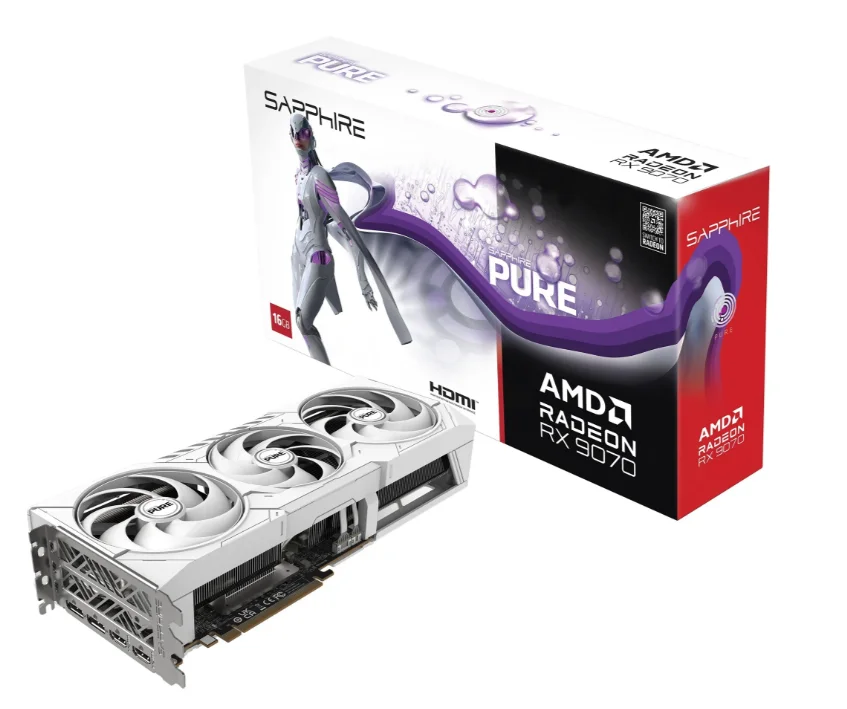Φωτογραφία προϊόντος: Sapphire VGA 16GB RX9070 PURE GAMING OC 2xHDMI/2xDP PURE AMD RADEON RX 9070 GAMING OC 16GB