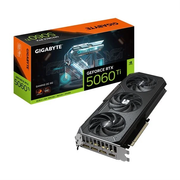 Φωτογραφία προϊόντος: Gigabyte GIGA VGA 8GB RTX5060TI GAMING-OC 8G 3xDP/HDMI GeForce RTX 5060 Ti GAMING OC 8G
