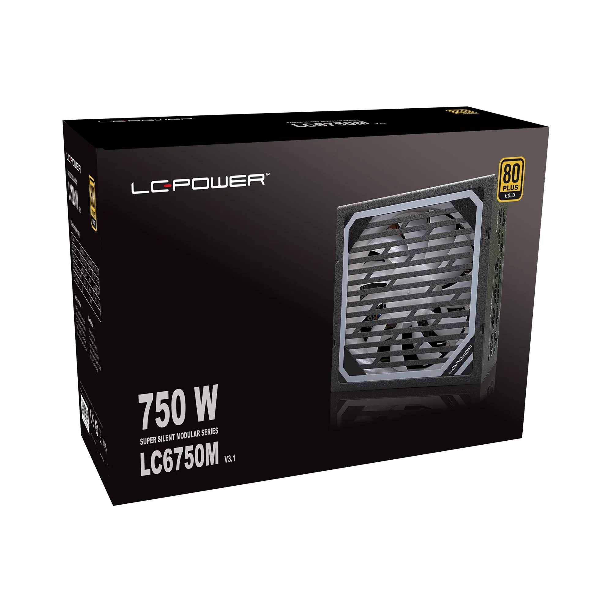 Φωτογραφία προϊόντος: Netzteil ATX 3.1 LC-Power 750W/135mm 80+ Gold Super Silent Modular Series