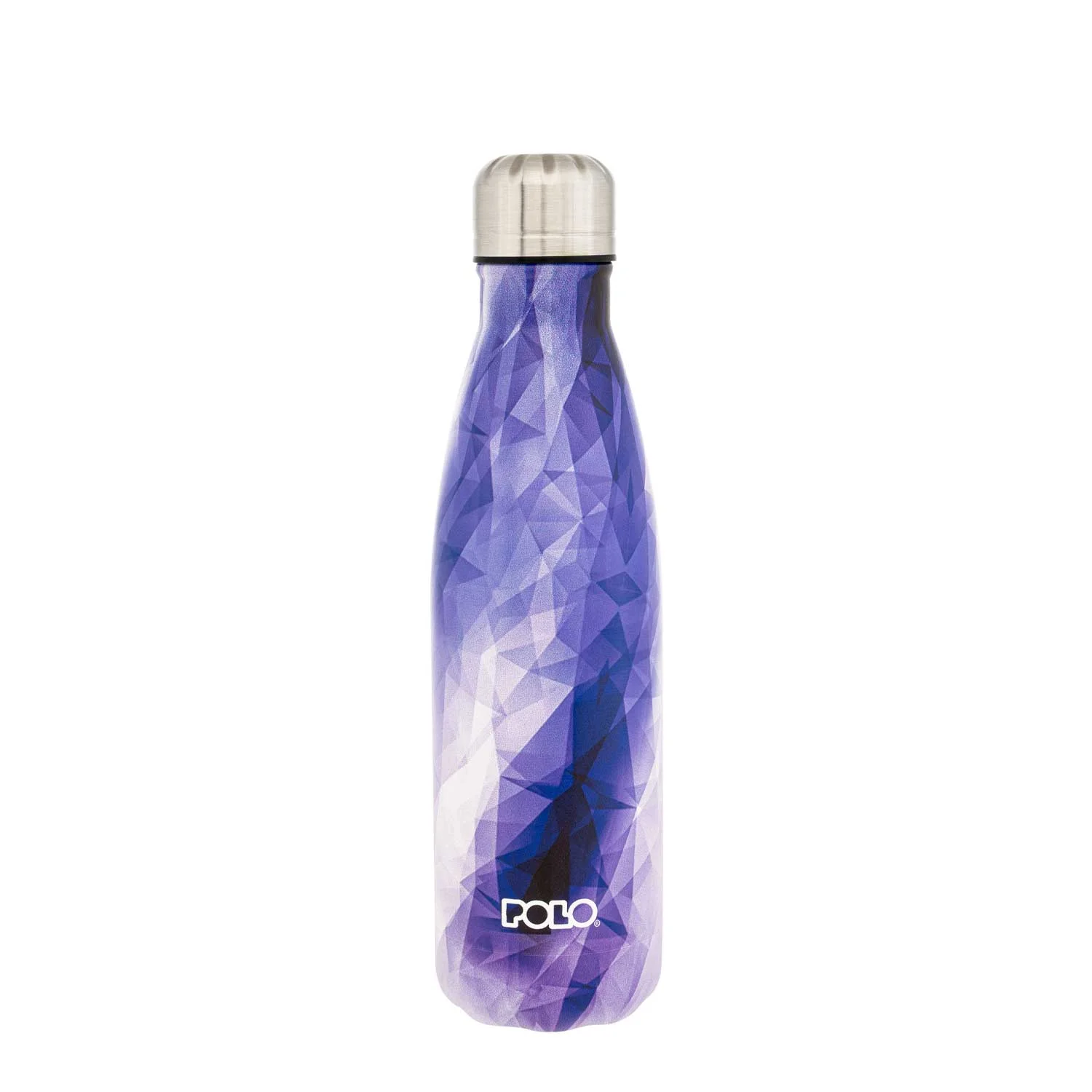Φωτογραφία προϊόντος: POLO STAINLESS STEEL THERMOS BOTTLE 0.5L SHAPES - ΜΩΒ