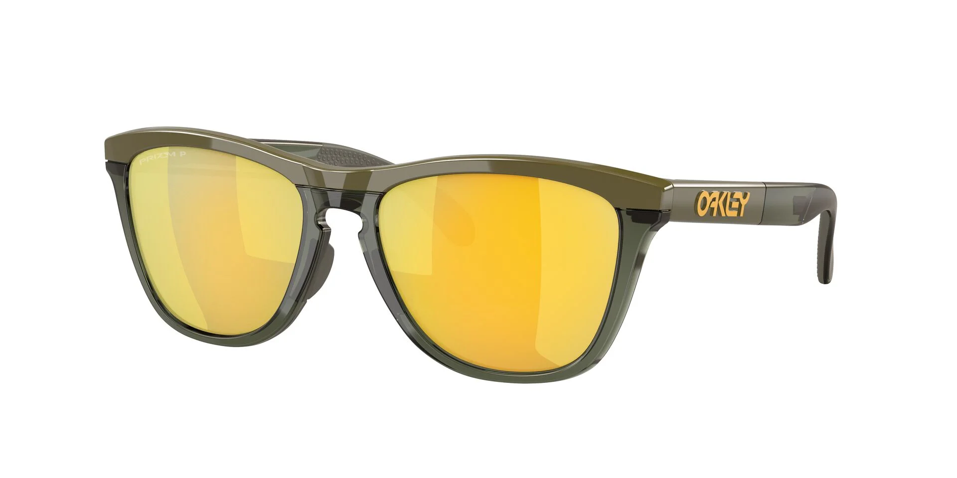 Φωτογραφία προϊόντος: Γυαλιά Ηλίου Oakley Frogskins Ανδρικά κοκκάλινα γκρι με χρυσό καθρέπτη polarised φακό prizm 9284 0855 55mm