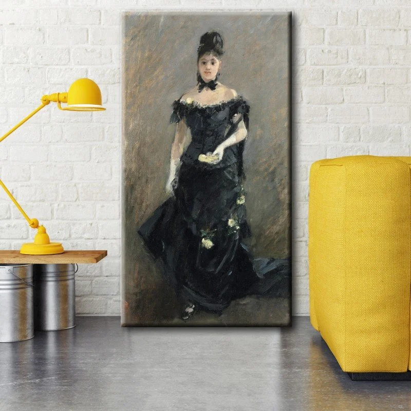 Φωτογραφία προϊόντος: Πίνακας Σε Καμβά Femme Εn Noir - Claude Monet
