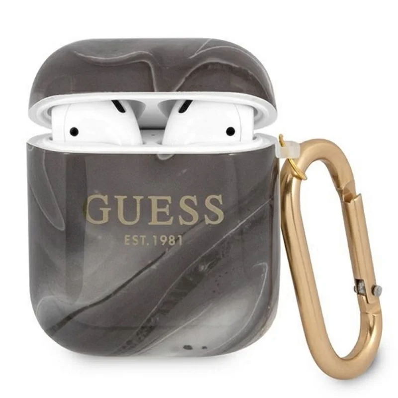 Φωτογραφία προϊόντος: Guess Apple AirPods Marble Collection Case Μαύρο GUA2UNMK