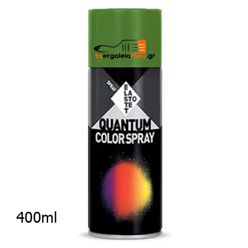 Φωτογραφία προϊόντος: Spray Ral 6018 πράσινο-κίτρινο quantum ακρυλικό χρώμα 400ml Elastotet