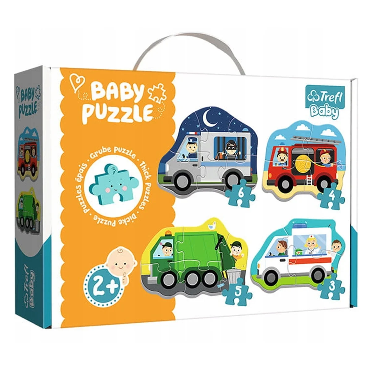 Φωτογραφία προϊόντος: Trefl Puzzle Παζλ baby Trefl Οχήματα 4 σε 1