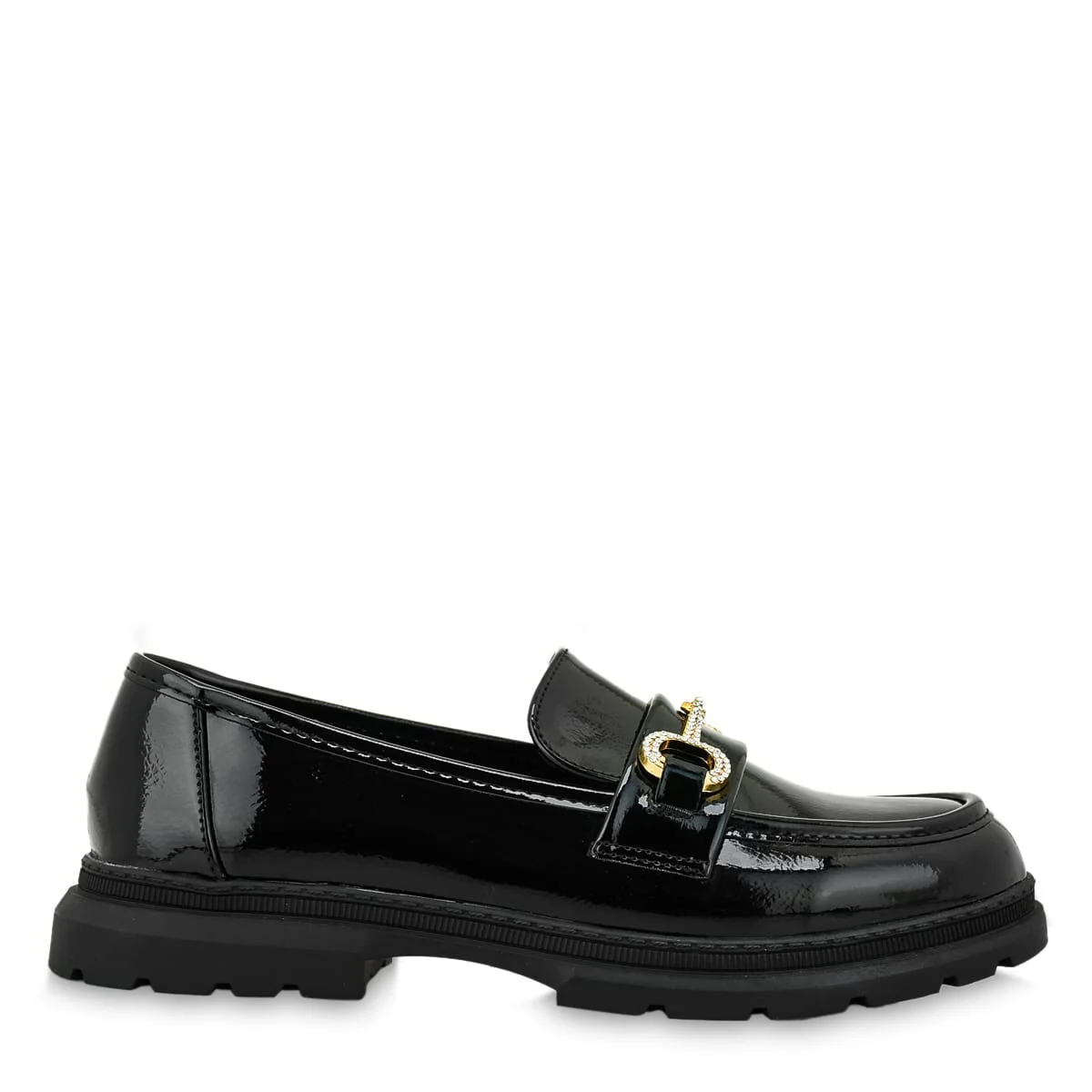 Φωτογραφία προϊόντος: Exe Kids Ανατομικό Loafers Για Κορίτσι Μαύρο Λουστρίνι