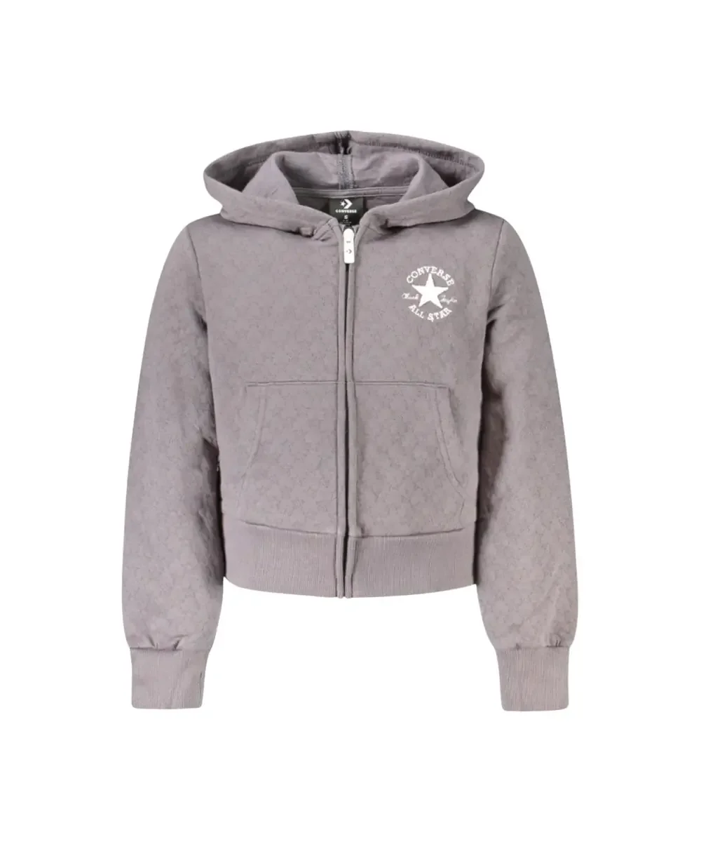 Φωτογραφία προϊόντος: Converse - Παιδικό Φούτερ Girls Zip-up Με Φερμουάρ 4CG807-GDA Γκρι