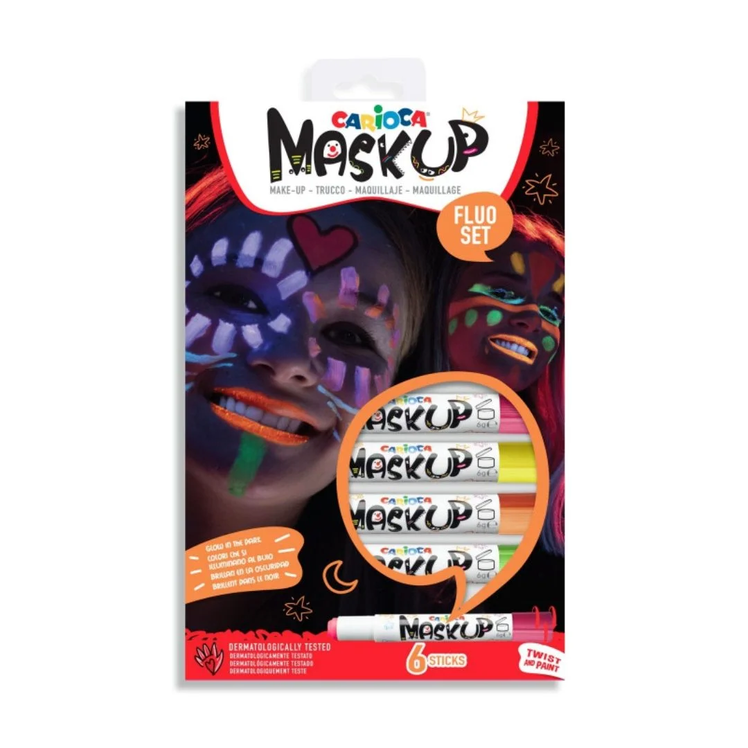 Φωτογραφία προϊόντος: Carioca Mask Up Neon Χρώματα Προσώπου Σετ 6τμχ