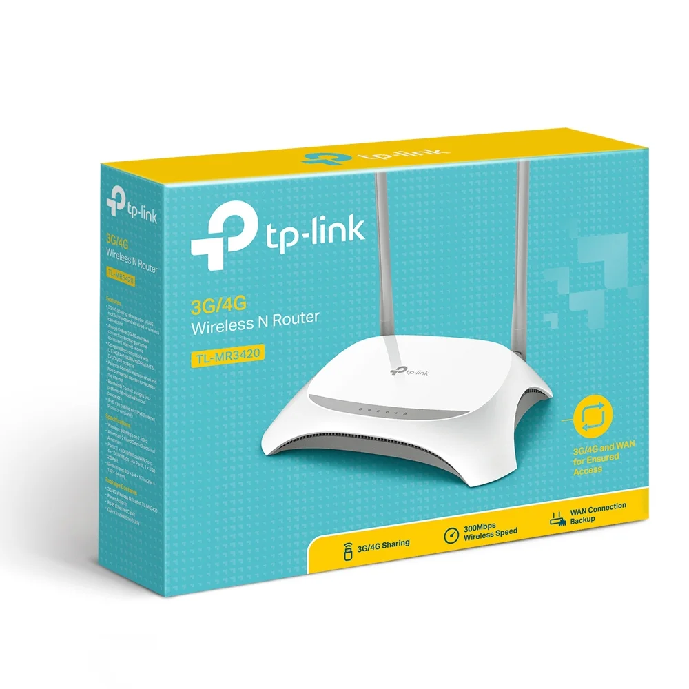 Φωτογραφία προϊόντος: ΤΡ-LΙΝΚ TP-Link TL-MR3420 – 3G/4G Wireless N Router