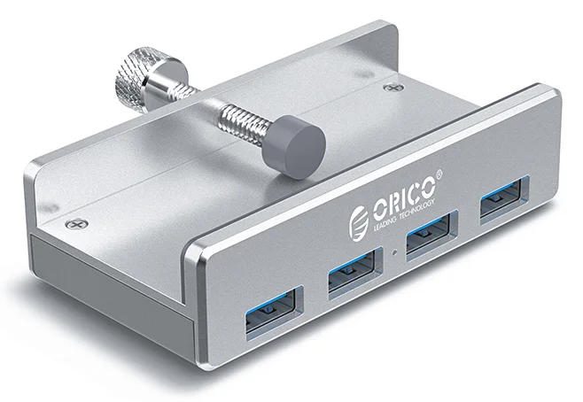 Φωτογραφία προϊόντος: ORICO USB hub με κλιπ MH4PU-SV-BP, 4x USB, ασημί