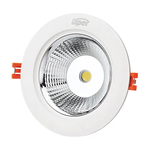 Φωτογραφία προϊόντος: LIPER LED φωτιστικό LP-COB7B, 7W, χωνευτό, 4000K, Φ9.8, λευκό