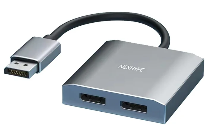 Φωτογραφία προϊόντος: POWERTECH splitter DisplayPort σε 2x DisplayPort CAB-DP068, 4K/60Hz, γκρι