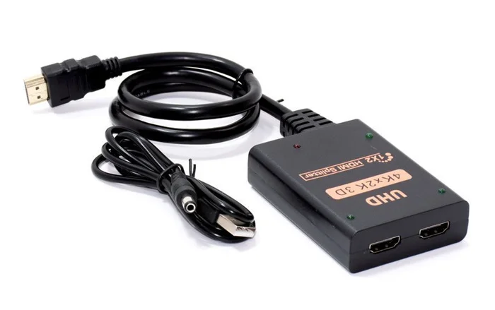 Φωτογραφία προϊόντος: UNBRANDED HDMI splitter CAB-H156, 1-in σε 2-out, 4K/60Hz, HDR/HDCP, 50cm, μαύρο