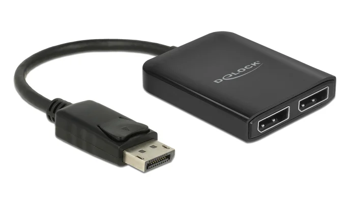 Φωτογραφία προϊόντος: DELOCK splitter DisplayPort σε 2x DisplayPort 87768, Dual Mode, MST, 4K