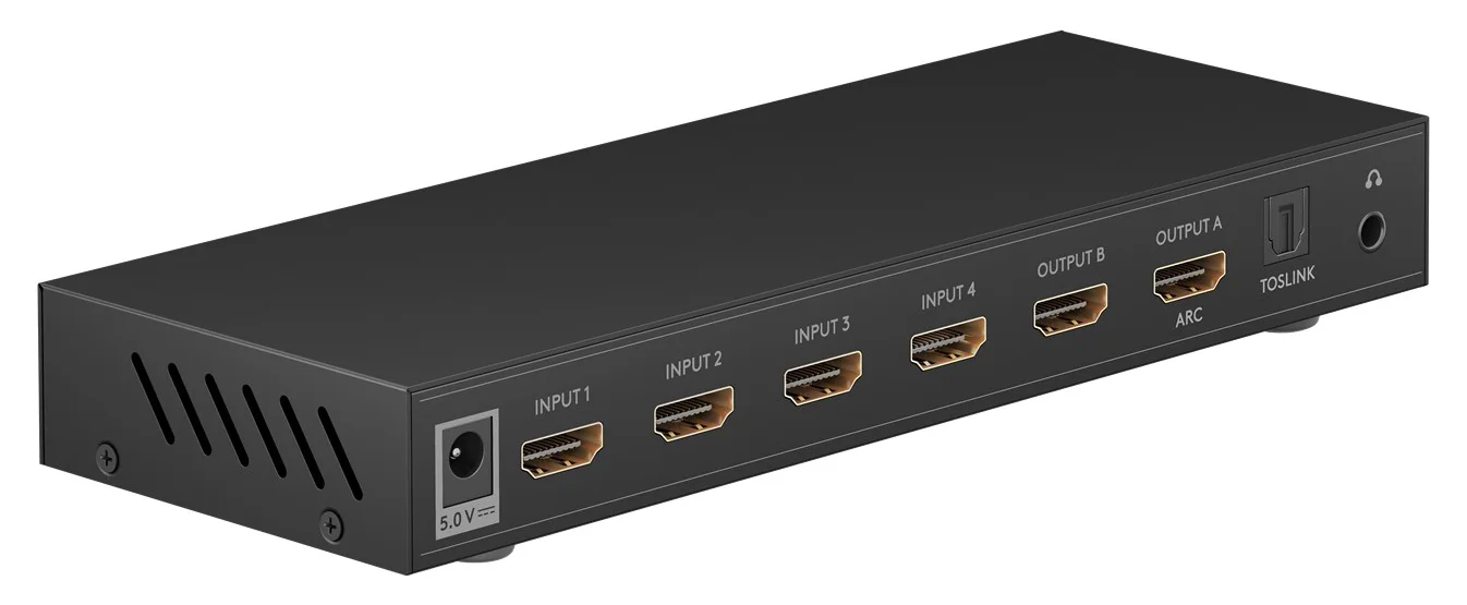 Φωτογραφία προϊόντος: GOOBAY HDMI matrix switch 58478, 4-in σε 2-out, 4K/30Hz, μαύρο