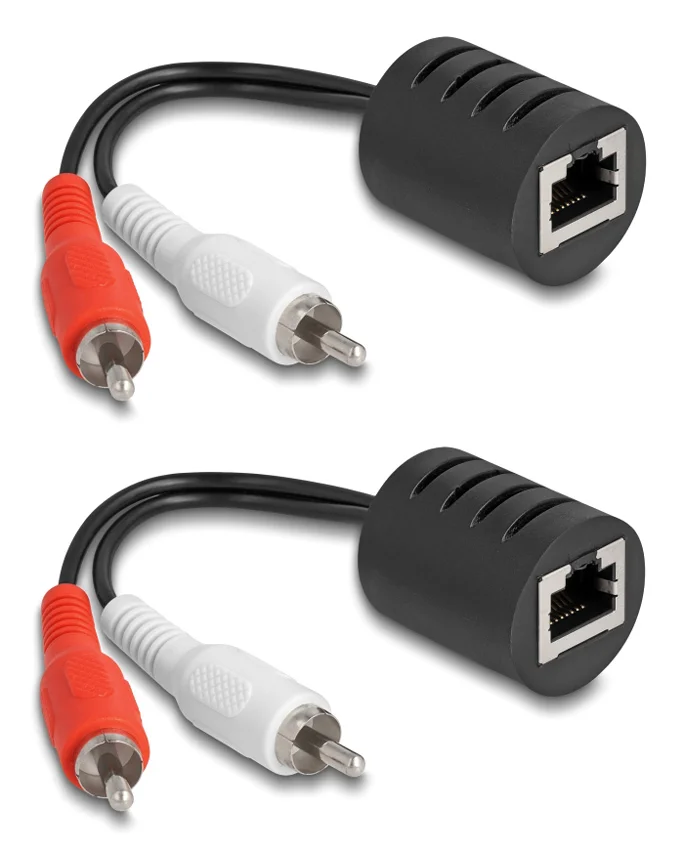 Φωτογραφία προϊόντος: DELOCK audio extender 87857 RCA σε RCA, μέσω καλωδίου RJ45, έως 50m