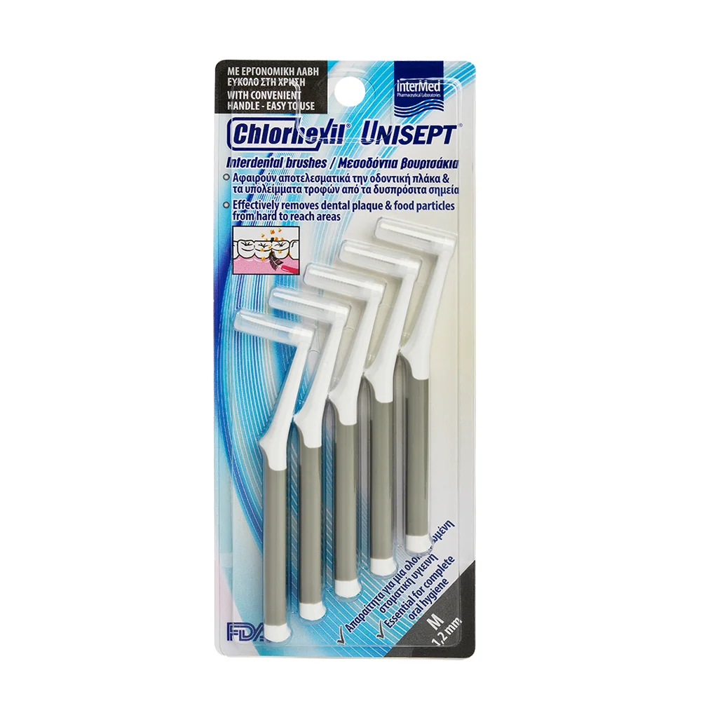 Φωτογραφία προϊόντος: CHLORHEXIL INTERDENTAL BRUSH -M- 1,2mm - 5τμχ